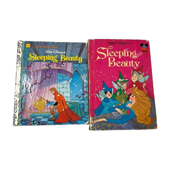 Vintage Disney Sleeping Beauty Books Bundle Of 2 - Picture 1 of 9